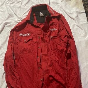 Wrangler Men's Bold Red Shirt Jacket